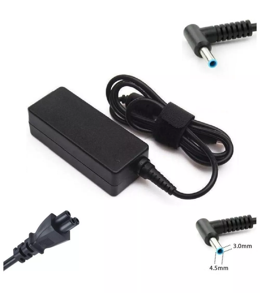 HP 65W Charger (Blue Tip, Ø4.5x3mm) for G3/G4/G5/G6/G7/G8 (Refurbished) | Refabz