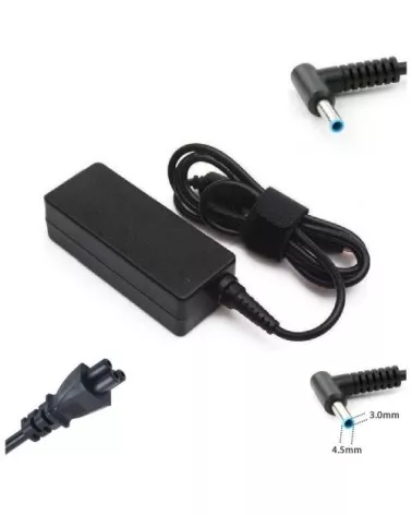 HP 65W Charger (Blue Tip, Ø4.5x3mm) for G3/G4/G5/G6/G7/G8 (Refurbished) | Refabz