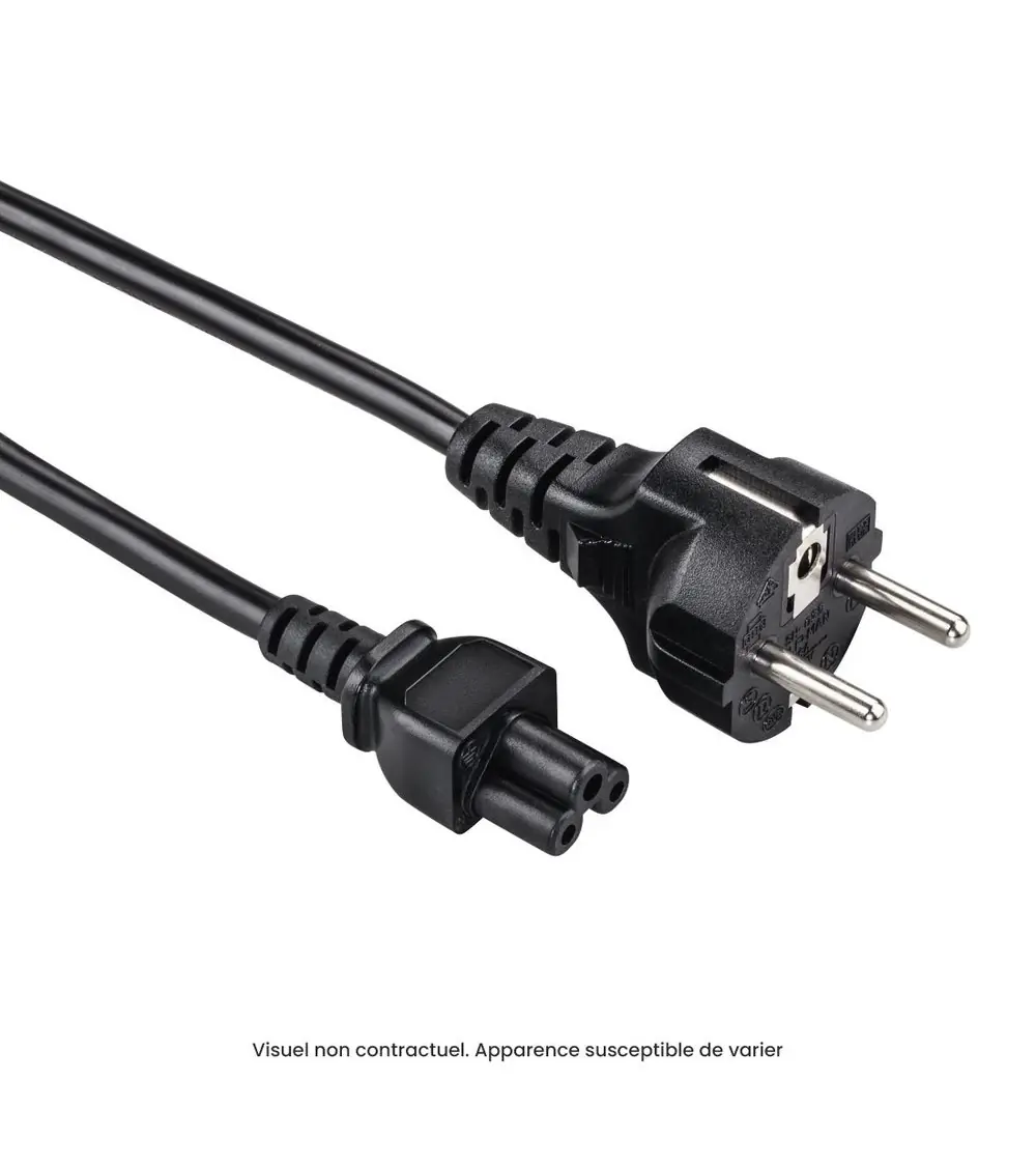 Câble Alimentation trèfle Mickey mouse 1,8 mètres pour PC portable... reconditionné | Ma Fabrik