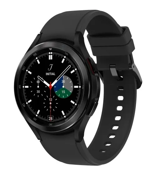 Samsung Galaxy Watch 4 Classic 46 mm GPS Noir + Bracelet Noir reconditionnée | Ma Fabrik