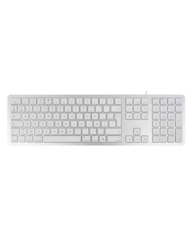 Teclado reacondicionado  AZERTY blanco con cable | Refabz