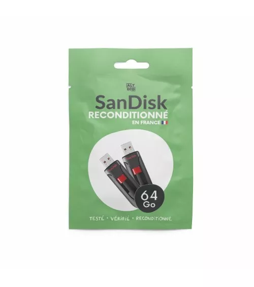 Lot de 2 Clés USB 2.0 SanDisk 64 Go reconditionné | Refabz
