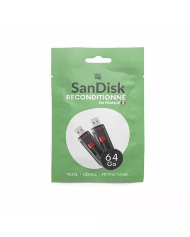 Lot de 2 Clés USB 2.0 SanDisk 64 Go reconditionné | Refabz