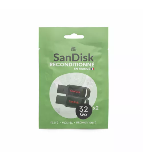 Lot de 2 Clés USB 2.0 SanDisk 32 Go reconditionné | Refabz